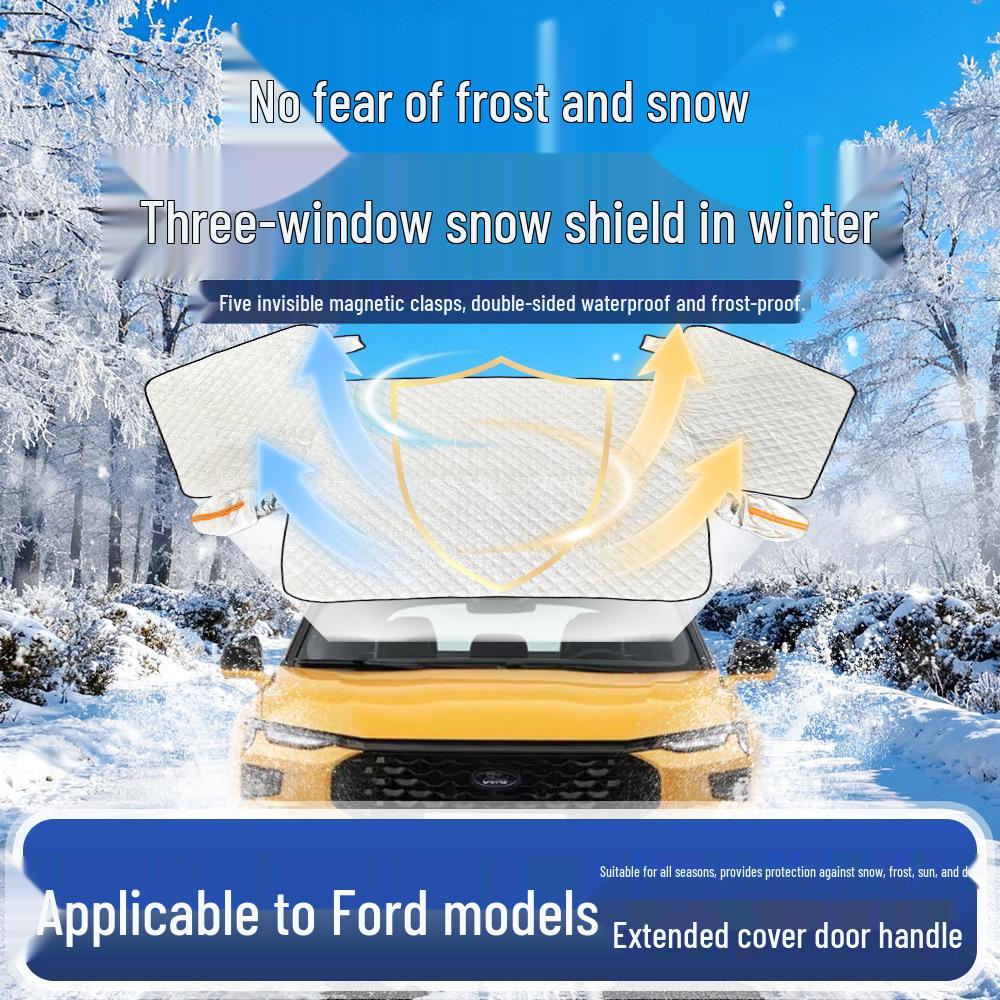 Чохол на лобове скло Ford від снігу: Підходить для Mondeo, Edge, Focus, Escort - Зимовий захист від замерзання. Rui Ji
Чохол на лобове скло Ford від снігу: Підходить для Mondeo, Edge, Focus, Escort - Зимовий захист від замерзання. Rui Ji