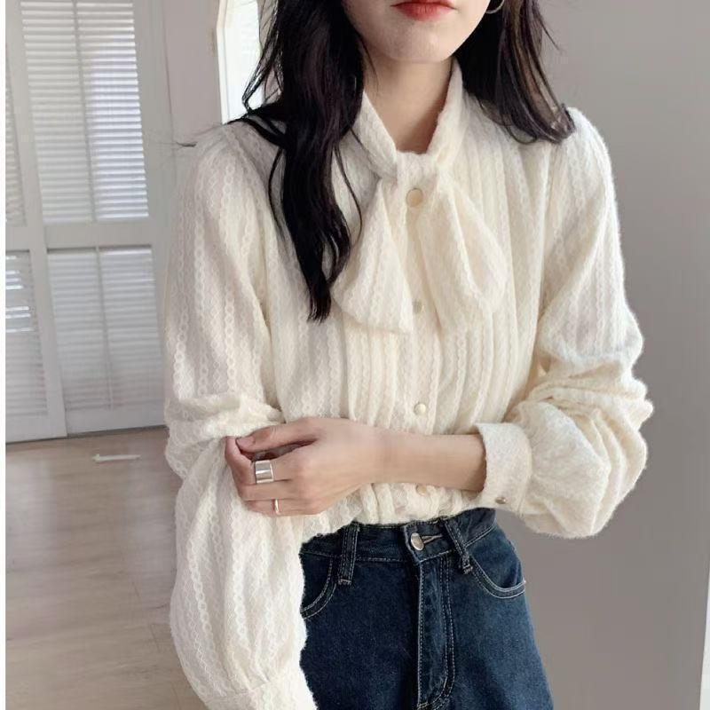 2025 Autumn/Winter Elegant Plus Velvet Lace Bow Long Sleeve Shirt - Plus Size & Gentle Style L - Recommended 105-120 Jin
2025 Autumn/Winter Elegant Plus Velvet Lace Bow Long Sleeve Shirt - Plus Size & Gentle Style L - Recommended 105-120 Jin
