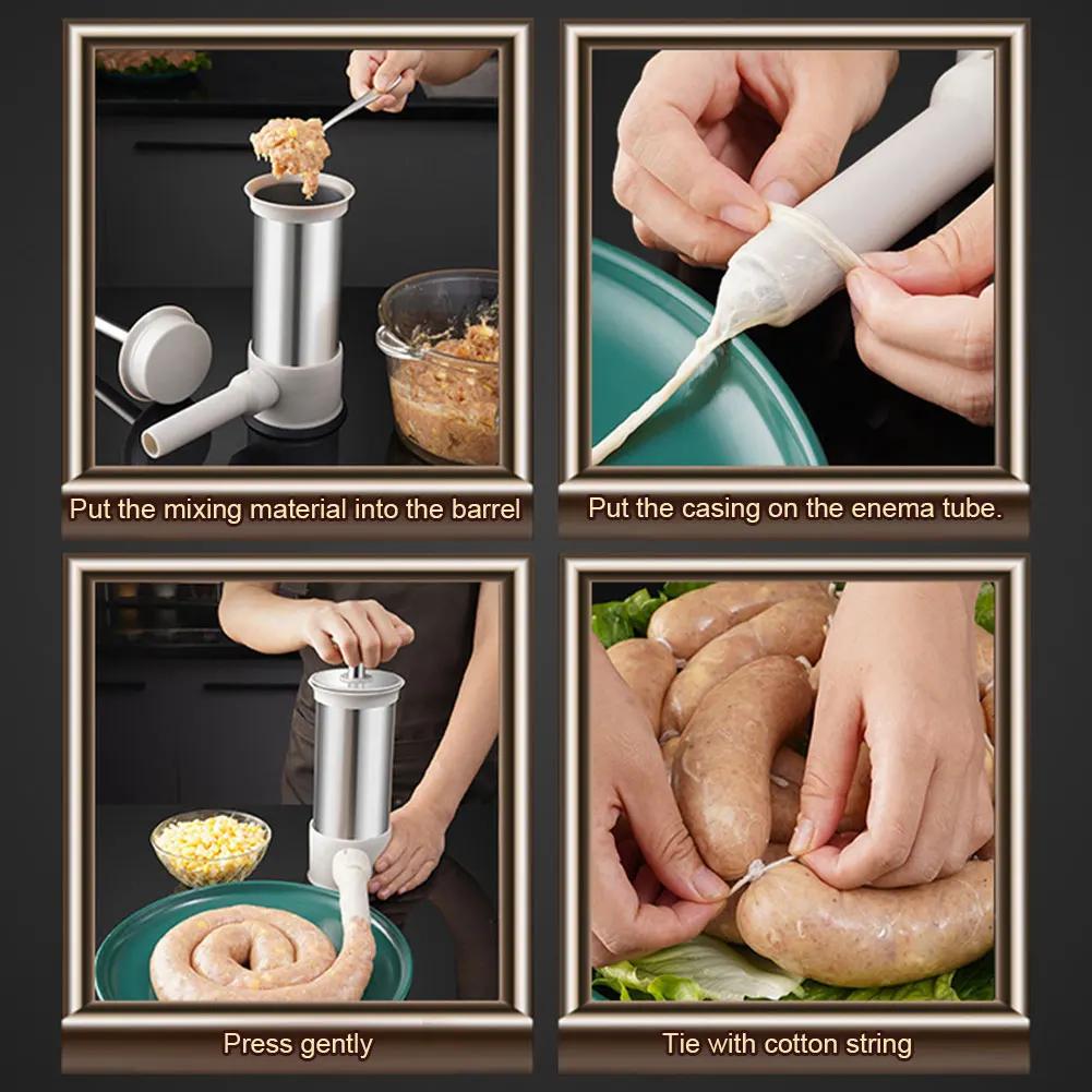 5pcs/Set Homemade Sausage Stuffer Manual Meat Syringe with 5Nozzles Sausage Machine Sausage Filler Meat Injector Meat Maker Tool
5pcs/Set Homemade Sausage Stuffer Manual Meat Syringe with 5Nozzles Sausage Machine Sausage Filler Meat Injector Meat Maker Tool