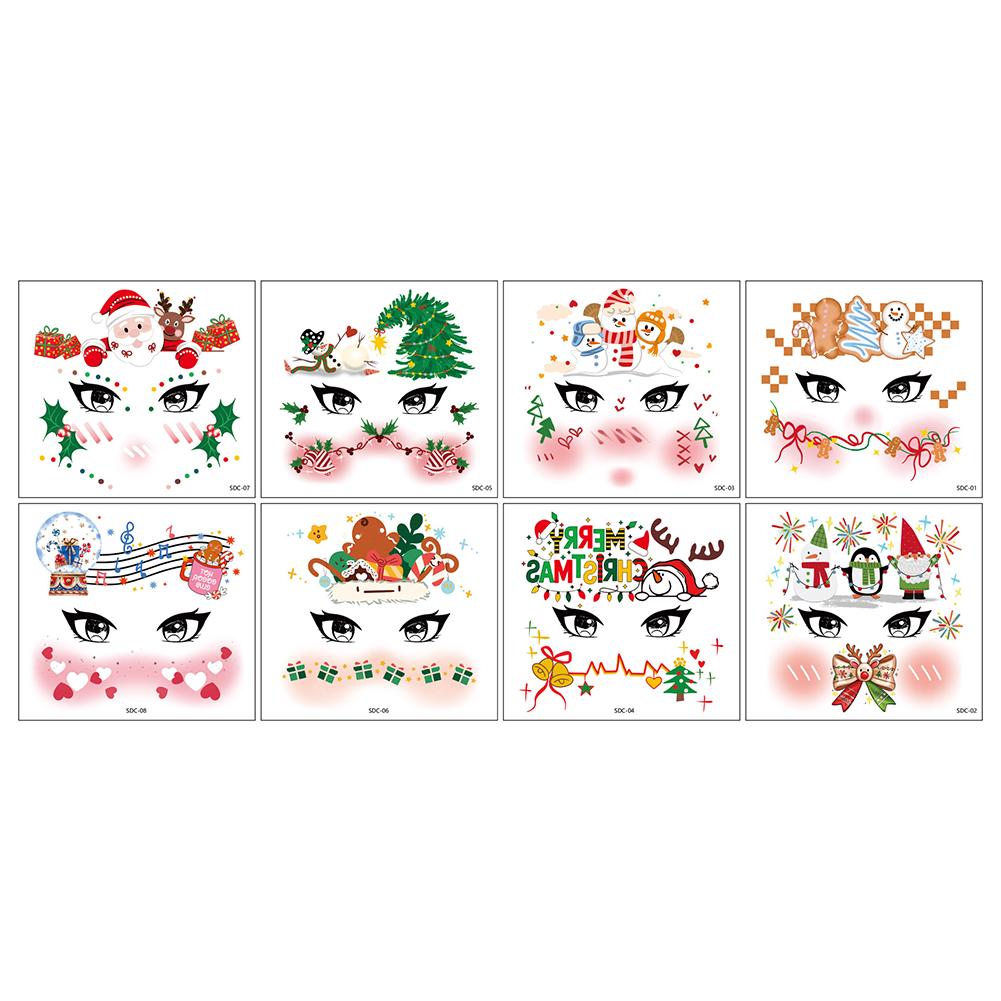 8Pcs/set Christmas Elk Tattoo Stickers Temporary Waterproof Tattoo Stickers For Face Body Tattoo Kids Christmas Party Props
8Pcs/set Christmas Elk Tattoo Stickers Temporary Waterproof Tattoo Stickers For Face Body Tattoo Kids Christmas Party Props