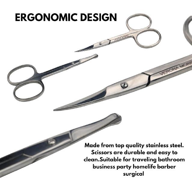 Facial Hair Grooming Scissors – Small Stainless Steel Eyebrow Scissors for Women & Men, Nose Hair Trimmer Scissors, Mustache & Beard Trimming,
Facial Hair Grooming Scissors – Small Stainless Steel Eyebrow Scissors for Women & Men, Nose Hair Trimmer Scissors, Mustache & Beard Trimming,