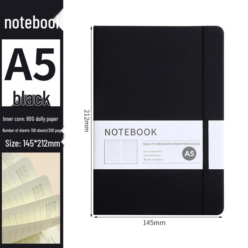 Lace-Up A5 Business Notebook with Elastic Band - Custom Logo Option Available A5 чорний
Lace-Up A5 Business Notebook with Elastic Band - Custom Logo Option Available A5 чорний
