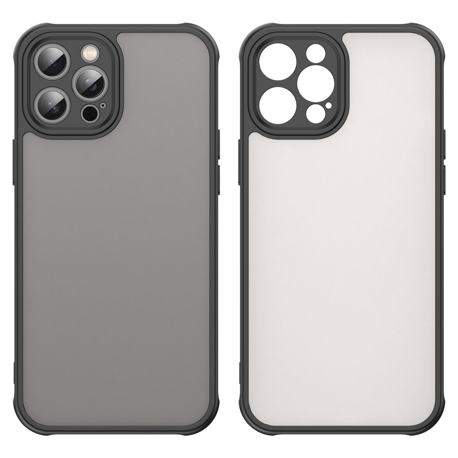 For iPhone 12 Pro Max Case Drop Proof Airbags Frosted Translucent PC+TPU Phone Back Cover Black
For iPhone 12 Pro Max Case Drop Proof Airbags Frosted Translucent PC+TPU Phone Back Cover Black