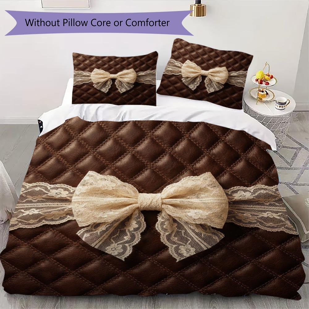 Gorgeous Bow Pattern Bedding uilt Set uilt Cover Pillowcase Home Decoration Birthday Gift (1 * duvet cover + 2 * pillowcase without core)42 135x200cm
Gorgeous Bow Pattern Bedding uilt Set uilt Cover Pillowcase Home Decoration Birthday Gift (1 * duvet cover + 2 * pillowcase without core)42 135x200cm