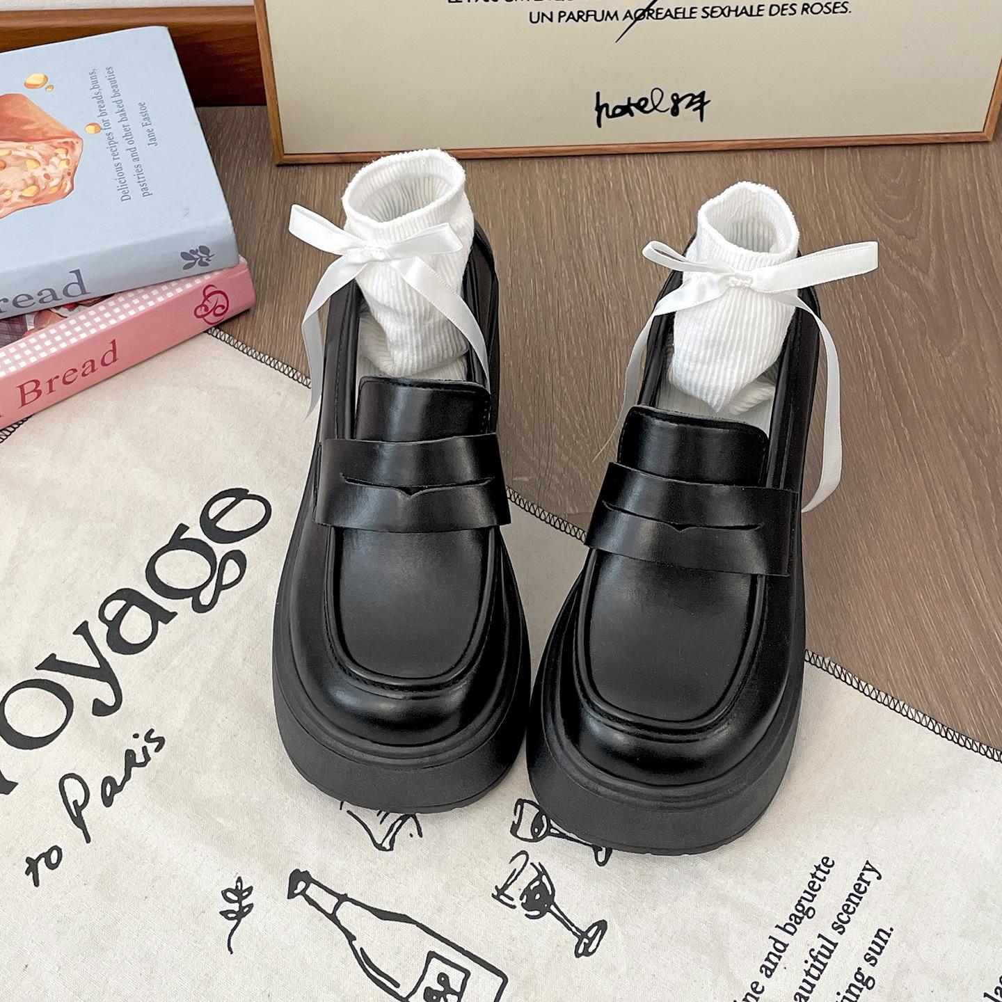 Black British style round head thick high-heeled small leather shoes women s 2025 new summer jk with skirt soft-soled loafers 40
Black British style round head thick high-heeled small leather shoes women s 2025 new summer jk with skirt soft-soled loafers 40