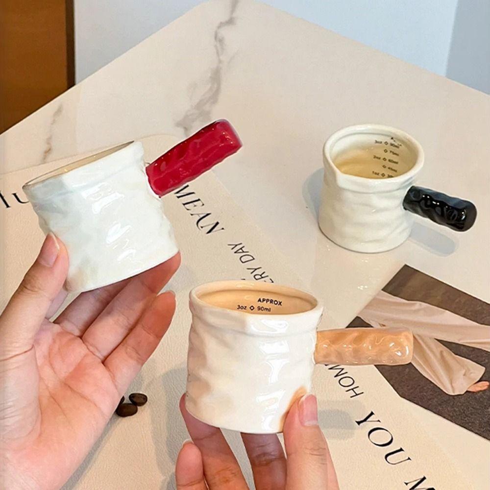 With Scale Ceramic Milk Jug with Handle Coffee Measuring Cup High-quality Small Milk Jar Spice червоний
With Scale Ceramic Milk Jug with Handle Coffee Measuring Cup High-quality Small Milk Jar Spice червоний