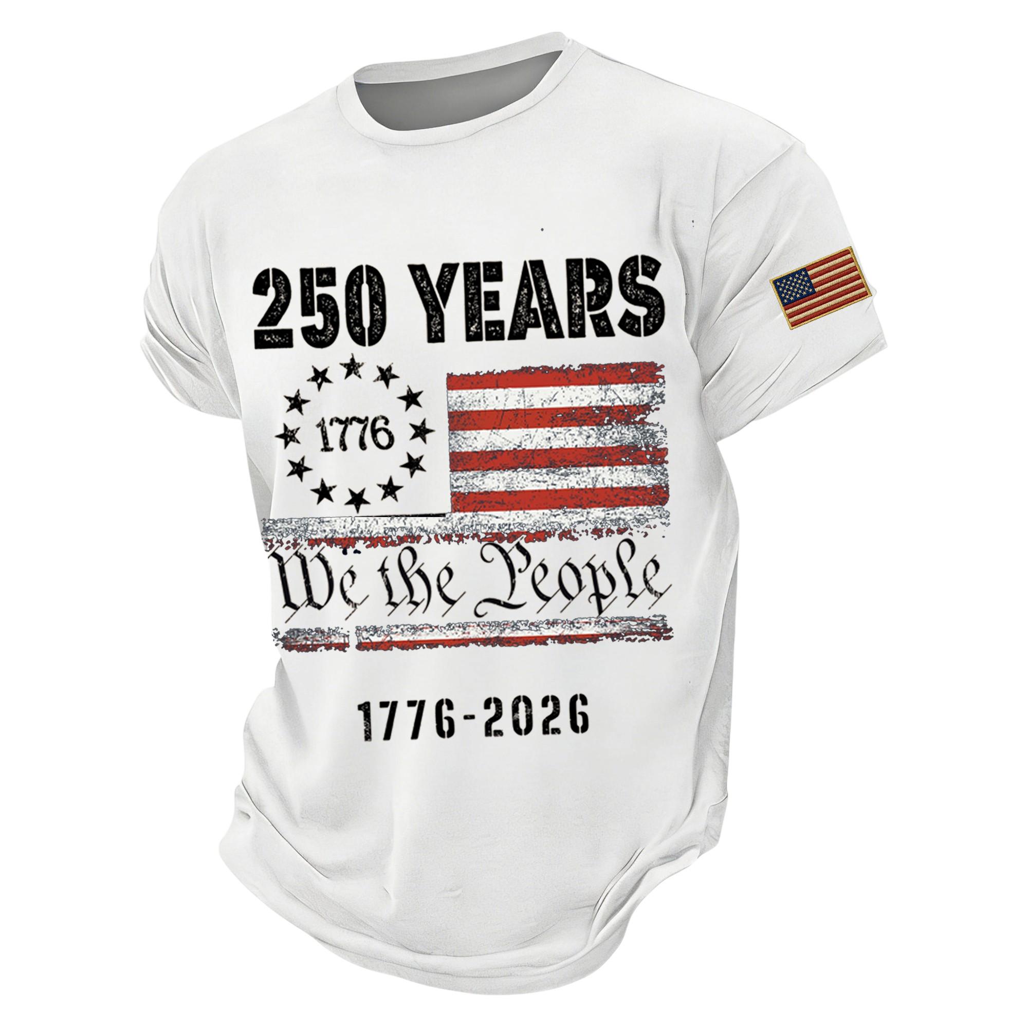 Shirts for Men 250 Anniversary USA Shirt Shirt Patriotic Shirts for Men Comfortable Crew Neck Tee XL білий
Shirts for Men 250 Anniversary USA Shirt Shirt Patriotic Shirts for Men Comfortable Crew Neck Tee XL білий