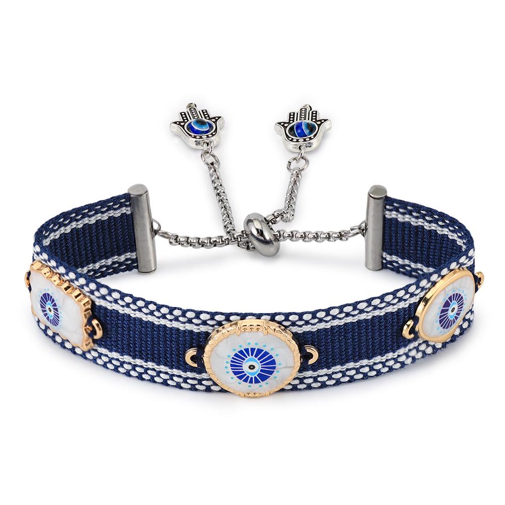 Handmade Blue Eye Stainless Steel Friendship Bracelet - Fashion Party Accessory
Handmade Blue Eye Stainless Steel Friendship Bracelet - Fashion Party Accessory