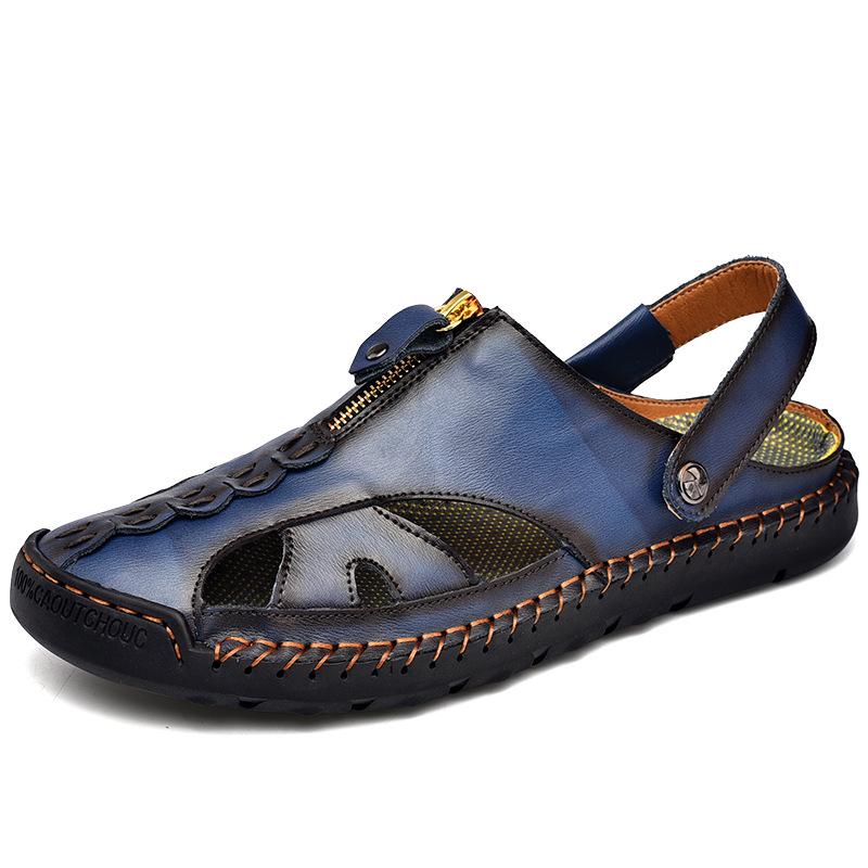 Plus Size Handmade Stitching Sandals: Casual Closed-Toe Two-Way Beach Shoes 39 синий
Plus Size Handmade Stitching Sandals: Casual Closed-Toe Two-Way Beach Shoes 39 синий