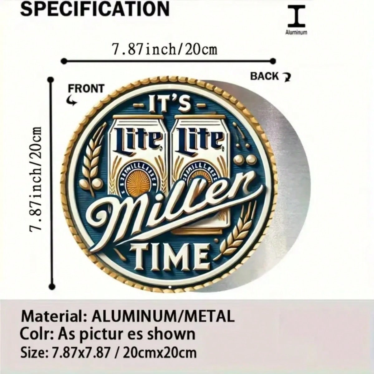 Metal Wall Art Beer Nostalgia Vintage Aluminum Sign Bar Decor
Metal Wall Art Beer Nostalgia Vintage Aluminum Sign Bar Decor