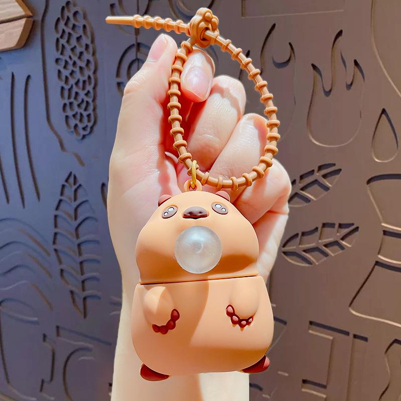 Cartoon Groundhog Pinching Music Blowing Bubbles Keychain Schoolbag Pendant Decompression Doll Key Chain Pendant Gift
Cartoon Groundhog Pinching Music Blowing Bubbles Keychain Schoolbag Pendant Decompression Doll Key Chain Pendant Gift