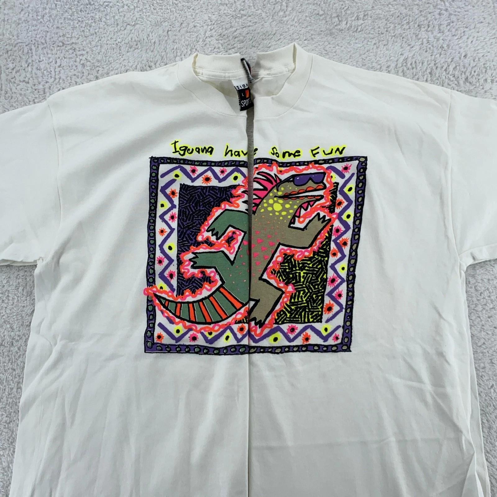 Vintage Heat Color Changing Iguana Have Some Fun Shirt Mens Large Lizard 90s Tee S
Vintage Heat Color Changing Iguana Have Some Fun Shirt Mens Large Lizard 90s Tee S