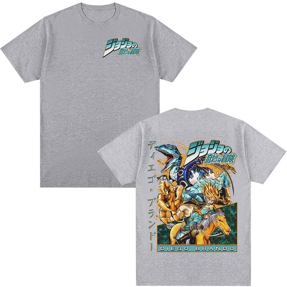 Аніме JoJo Bizarre Adventure STEEL BALL RUN Дієго Брандо Футболка Чоловіки Жінки Одяг Бавовна Повсякденна Мода Коротка Рукава Футболка 3XL
Аніме JoJo Bizarre Adventure STEEL BALL RUN Дієго Брандо Футболка Чоловіки Жінки Одяг Бавовна Повсякденна Мода Коротка Рукава Футболка 3XL