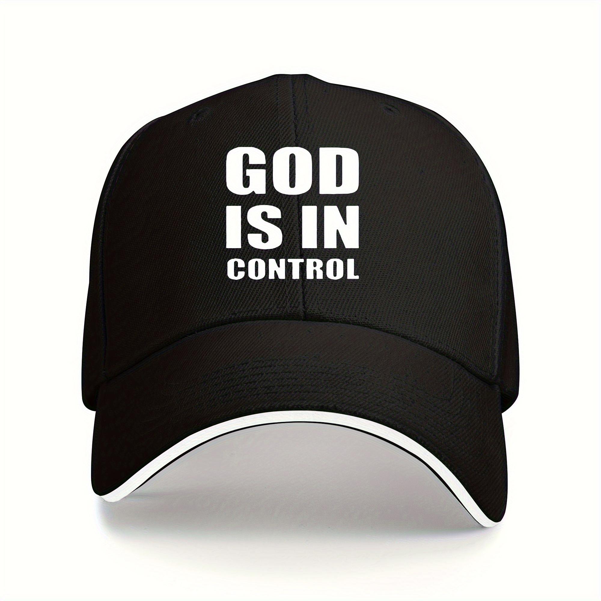 GOD IS IN CONTROL Baseball Cap Adjustable Resilient Cap Black with White Letters Machine Wash and Mens and Womens Chris Adjustable
GOD IS IN CONTROL Baseball Cap Adjustable Resilient Cap Black with White Letters Machine Wash and Mens and Womens Chris Adjustable