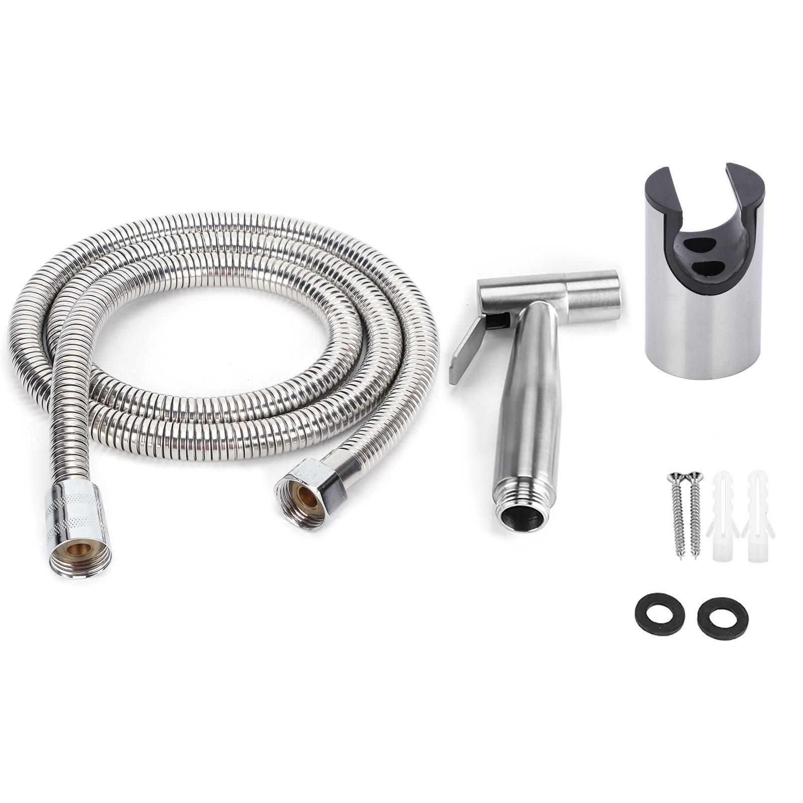 3Pcs Stainless Steel Handheld Bidet Sprayer Set with Hose and Holder Toilet Washing Shower Kit
3Pcs Stainless Steel Handheld Bidet Sprayer Set with Hose and Holder Toilet Washing Shower Kit