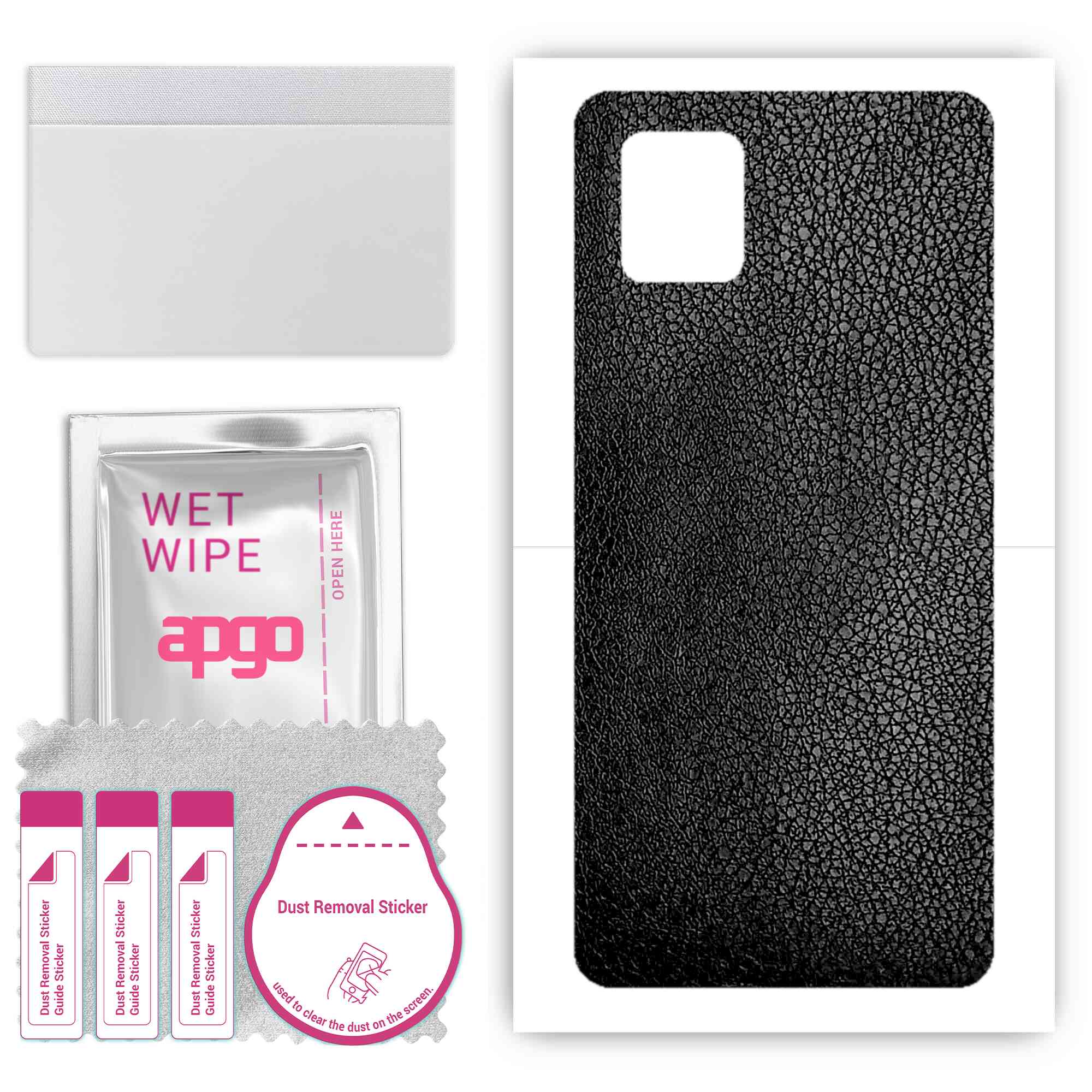 apgo Protective Skin Sticker for the back compatible with Samsung Galaxy Note 10 Lite, Wrap Film, Foil, Vinyl - Pattern Black Leather
apgo Protective Skin Sticker for the back compatible with Samsung Galaxy Note 10 Lite, Wrap Film, Foil, Vinyl - Pattern Black Leather