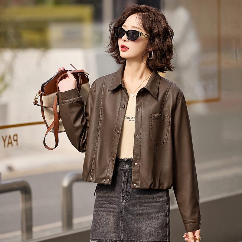 2025 Spring Women s Casual Leather Jacket - Loose, Versatile Lapel Design ZH1163 L 54-59 kg
2025 Spring Women s Casual Leather Jacket - Loose, Versatile Lapel Design ZH1163 L 54-59 kg