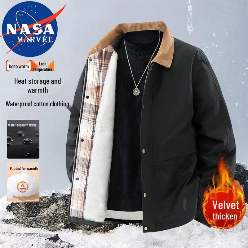 NASA MARVEL Men s Retro Lapel Winter Jacket L
NASA MARVEL Men s Retro Lapel Winter Jacket L
