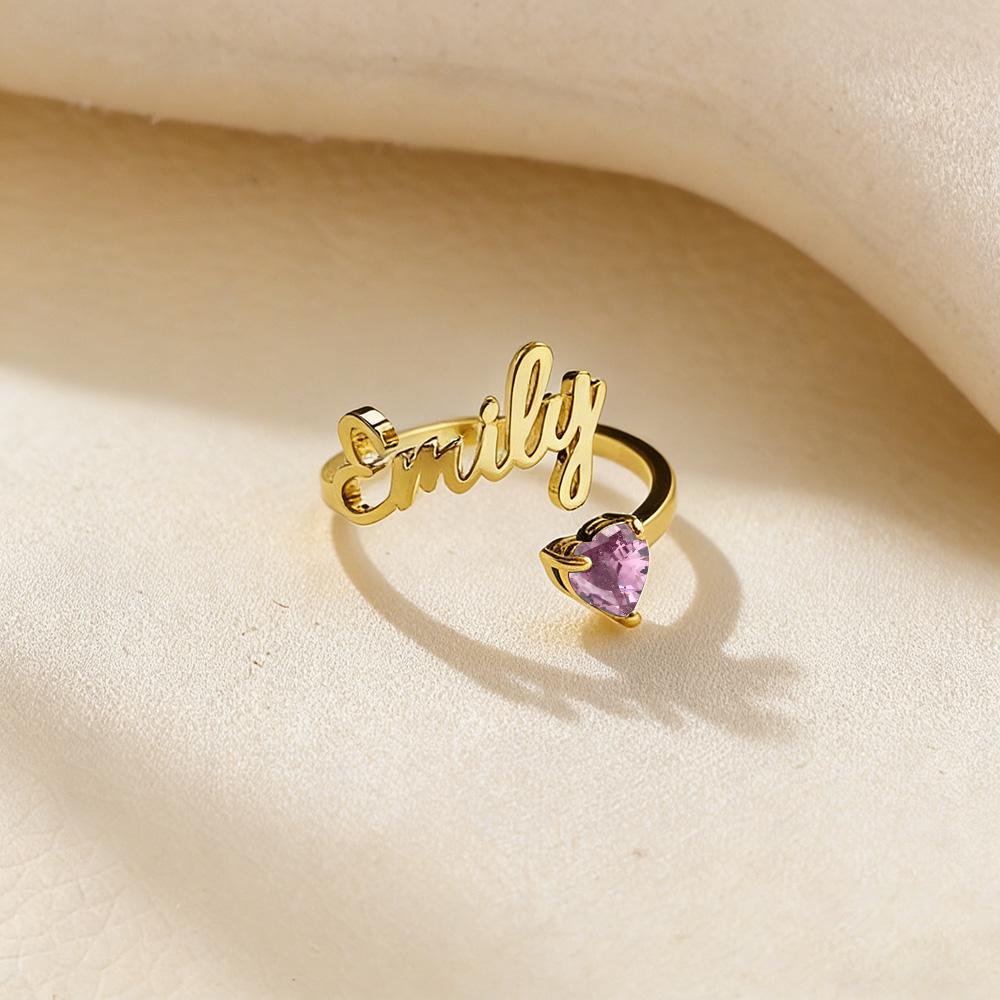 Custom Heart Birthstone And Name Birth Rings For Women Girls Fashion Stainless Steel Waterproof Personalized Romantic Anillos Silvery
Custom Heart Birthstone And Name Birth Rings For Women Girls Fashion Stainless Steel Waterproof Personalized Romantic Anillos Silvery
