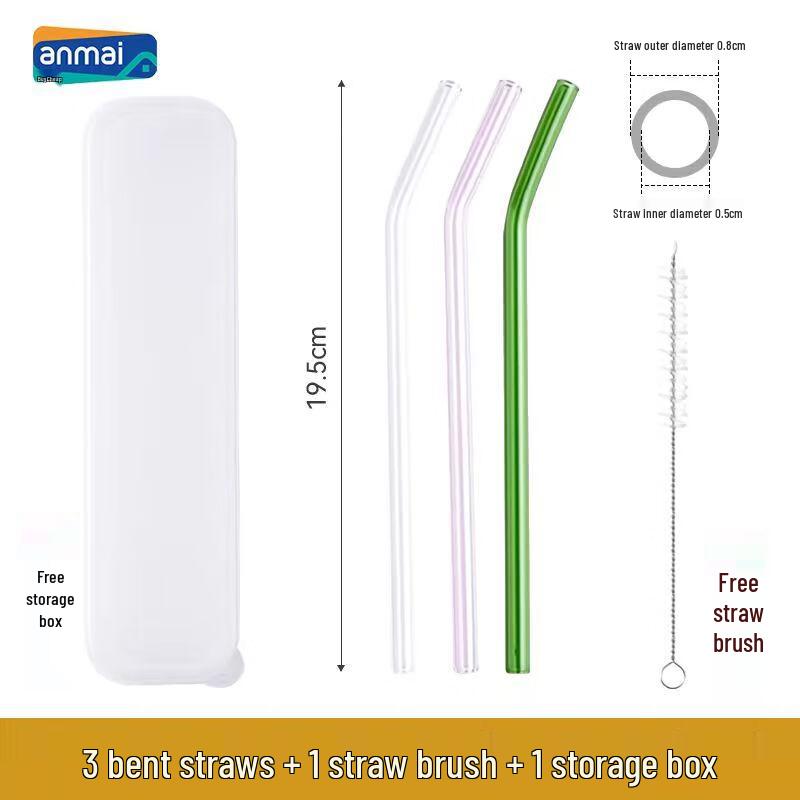 Reusable Glass Straw Set
Reusable Glass Straw Set