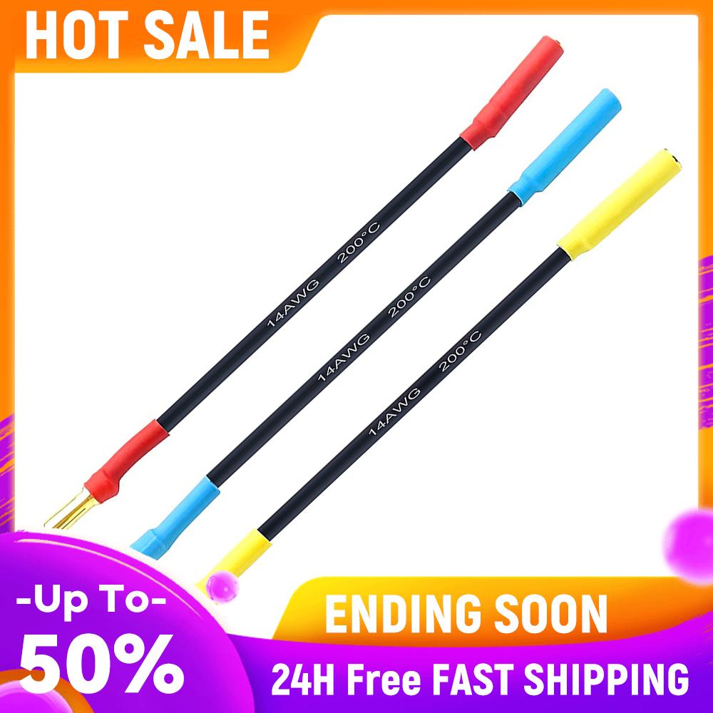 4mm Male To 3.5mm Female Silicone Wire 14AWG Banana Plug Extension Cable 3pcs Slug Connector Extension Cable RC Car Accessories China Mainland
4mm Male To 3.5mm Female Silicone Wire 14AWG Banana Plug Extension Cable 3pcs Slug Connector Extension Cable RC Car Accessories China Mainland