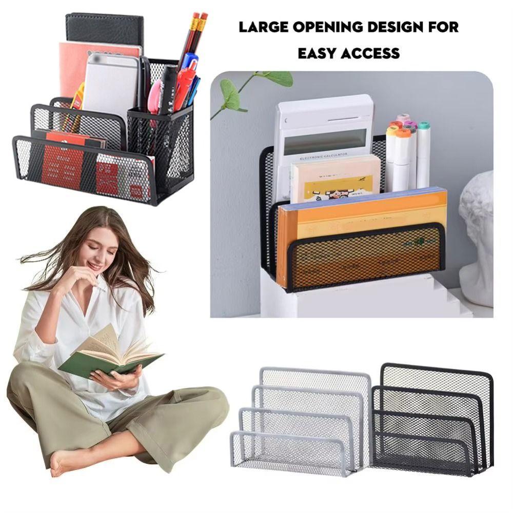 Three-layer Office Supplies Storage Rack Multifunctional Business Document Tray Business Card File Black-without Holder 
Three-layer Office Supplies Storage Rack Multifunctional Business Document Tray Business Card File Black-without Holder