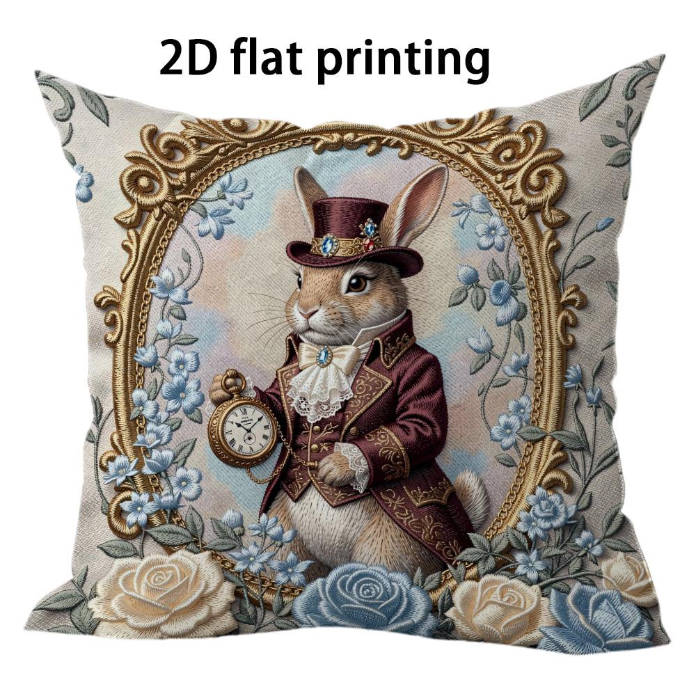 1pc Vintage Victorian Animal Square Throw Pillow Covers Cat Rabbit Fox Owl Floral Decorative Pillowcases for Home Sofa Bedroom 45x45cm-1pcs
1pc Vintage Victorian Animal Square Throw Pillow Covers Cat Rabbit Fox Owl Floral Decorative Pillowcases for Home Sofa Bedroom 45x45cm-1pcs