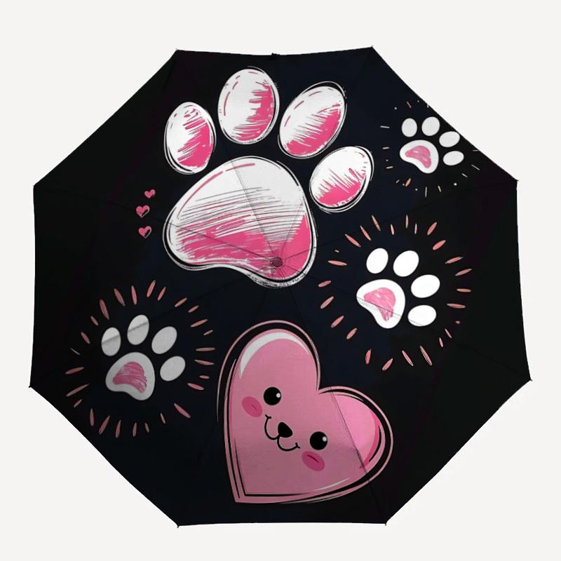 1pc Paw Prints Heart Automatic Open/Close Umbrella Compact Folding Umbrella, All-Season Portable Umbrella for Women/Men199
1pc Paw Prints Heart Automatic Open/Close Umbrella Compact Folding Umbrella, All-Season Portable Umbrella for Women/Men199