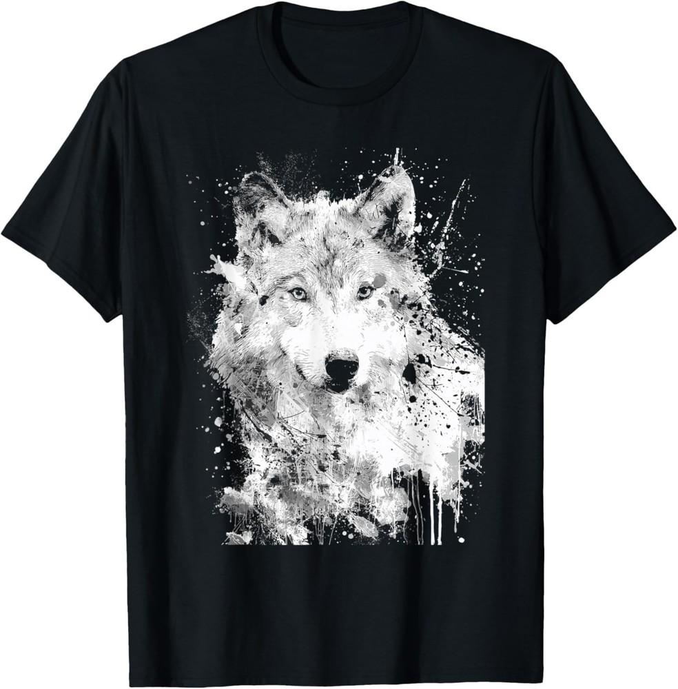 Abstract Wolf with Ink Splatter and Brushstroke Effect T-Shirt 3XL
Abstract Wolf with Ink Splatter and Brushstroke Effect T-Shirt 3XL
