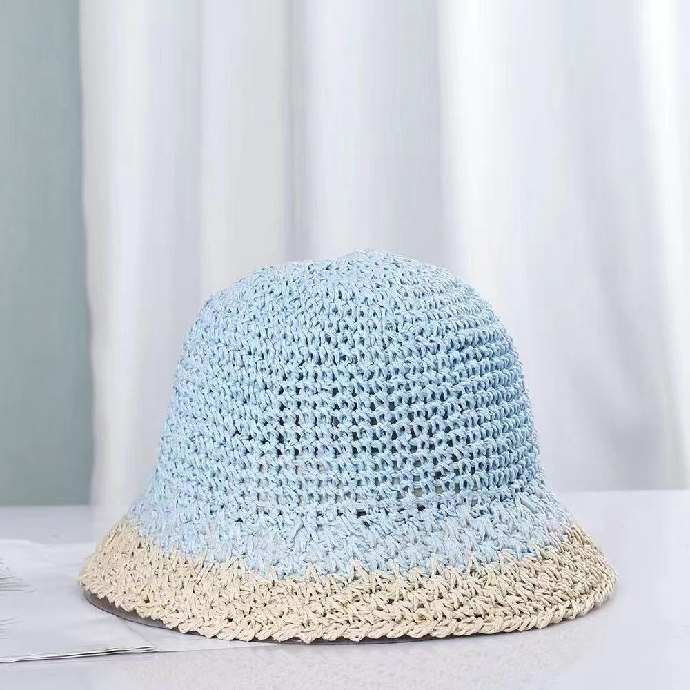New 6 Colors Summer Crochet Straw Beach Hat Bucket Cap For Women Spring Fish Hat Outdoor Ladies Hat Dropshipping wholesales синій
New 6 Colors Summer Crochet Straw Beach Hat Bucket Cap For Women Spring Fish Hat Outdoor Ladies Hat Dropshipping wholesales синій