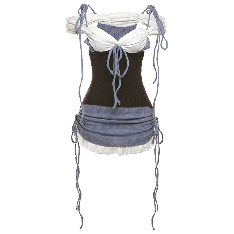 Fashion Wind 2025 Spring New Arrival Women s Clothing Sexy V-neck Lace up Contrast Color Slim Fit Hip Knitwear Dress Brown S
Fashion Wind 2025 Spring New Arrival Women s Clothing Sexy V-neck Lace up Contrast Color Slim Fit Hip Knitwear Dress Brown S