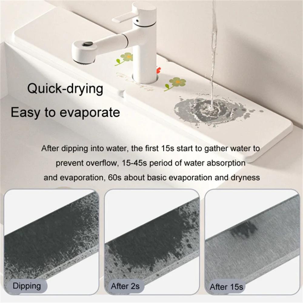 22.5 x 7cm Diatomite Drying Mat Absorbent Pad for Bathroom Sink Countertop Faucet Draining Pad Style C
22.5 x 7cm Diatomite Drying Mat Absorbent Pad for Bathroom Sink Countertop Faucet Draining Pad Style C