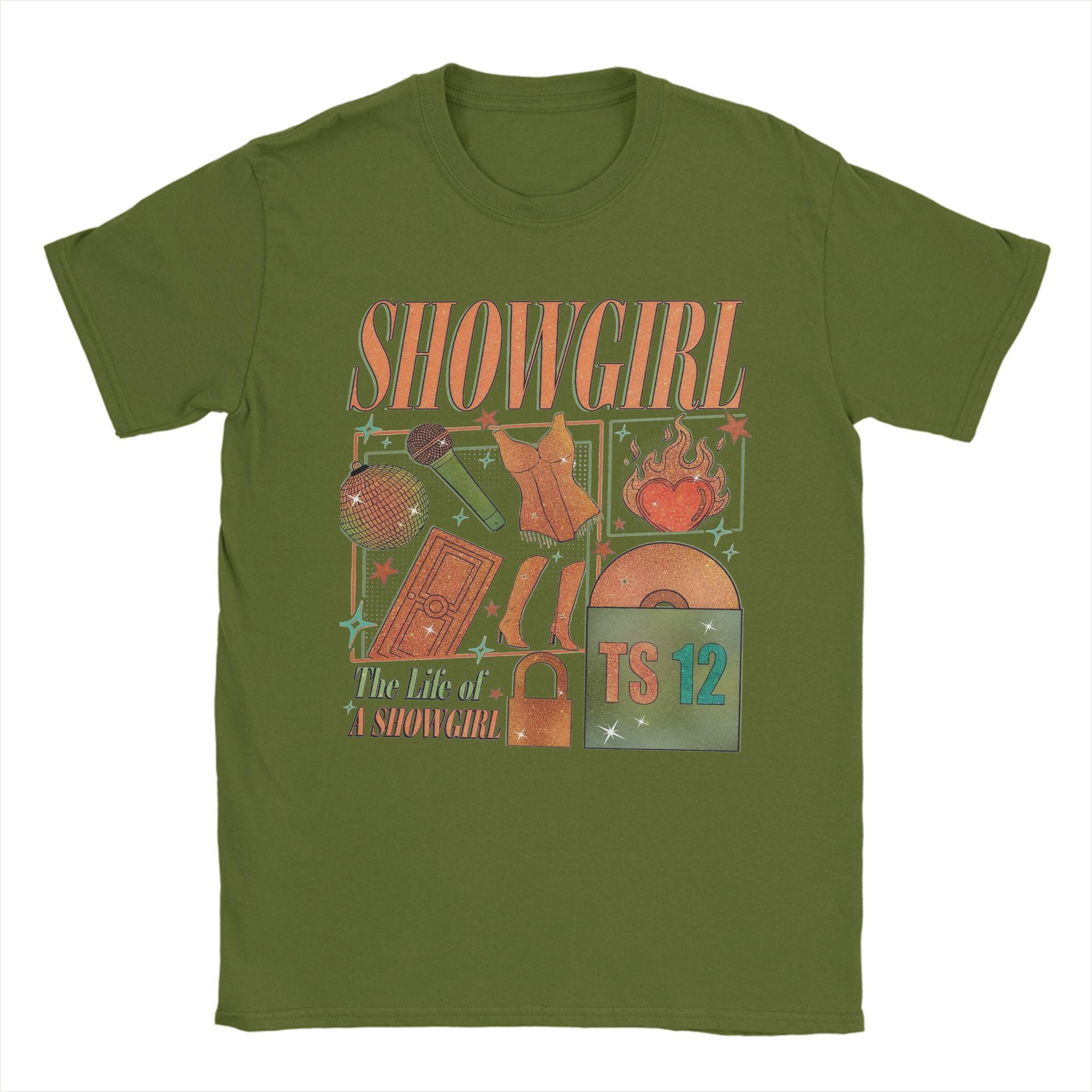 Men s The Life of A Showgirl Album T Shirts 100% Cotton Clothing Funny Short Sleeve O Neck Tees New Arrival T-Shirt 4XL
Men s The Life of A Showgirl Album T Shirts 100% Cotton Clothing Funny Short Sleeve O Neck Tees New Arrival T-Shirt 4XL