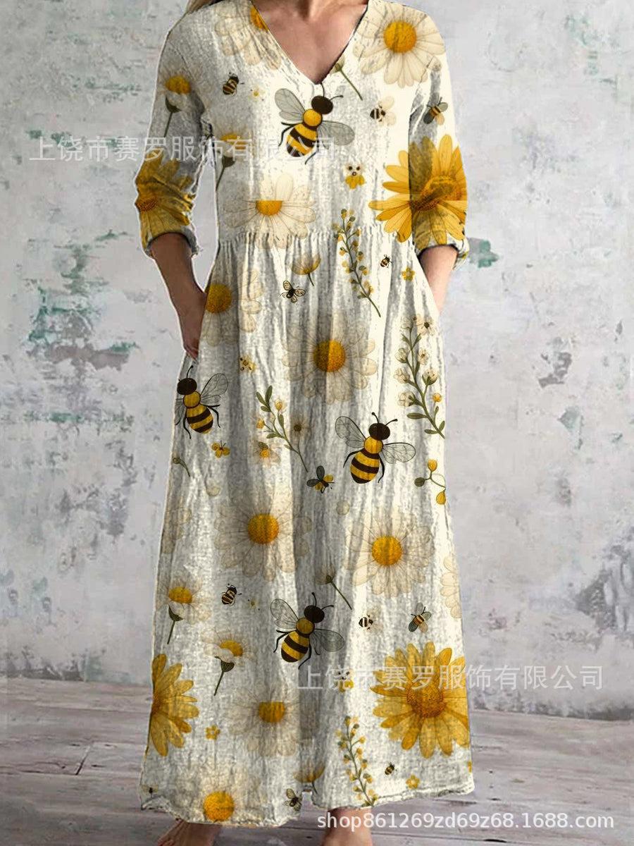 Жіноча максі-сукня з довгим рукавом і V-подібним вирізом, з смугастим візерунком, довжиною до щиколотки, плавна сукня, повсякденна елегантна сукня M
Жіноча максі-сукня з довгим рукавом і V-подібним вирізом, з смугастим візерунком, довжиною до щиколотки, плавна сукня, повсякденна елегантна сукня M