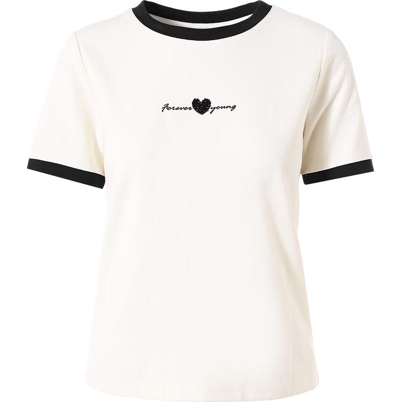 Women s Color Block Letter Print Round Neck Short Sleeve T-Shirt S
Women s Color Block Letter Print Round Neck Short Sleeve T-Shirt S
