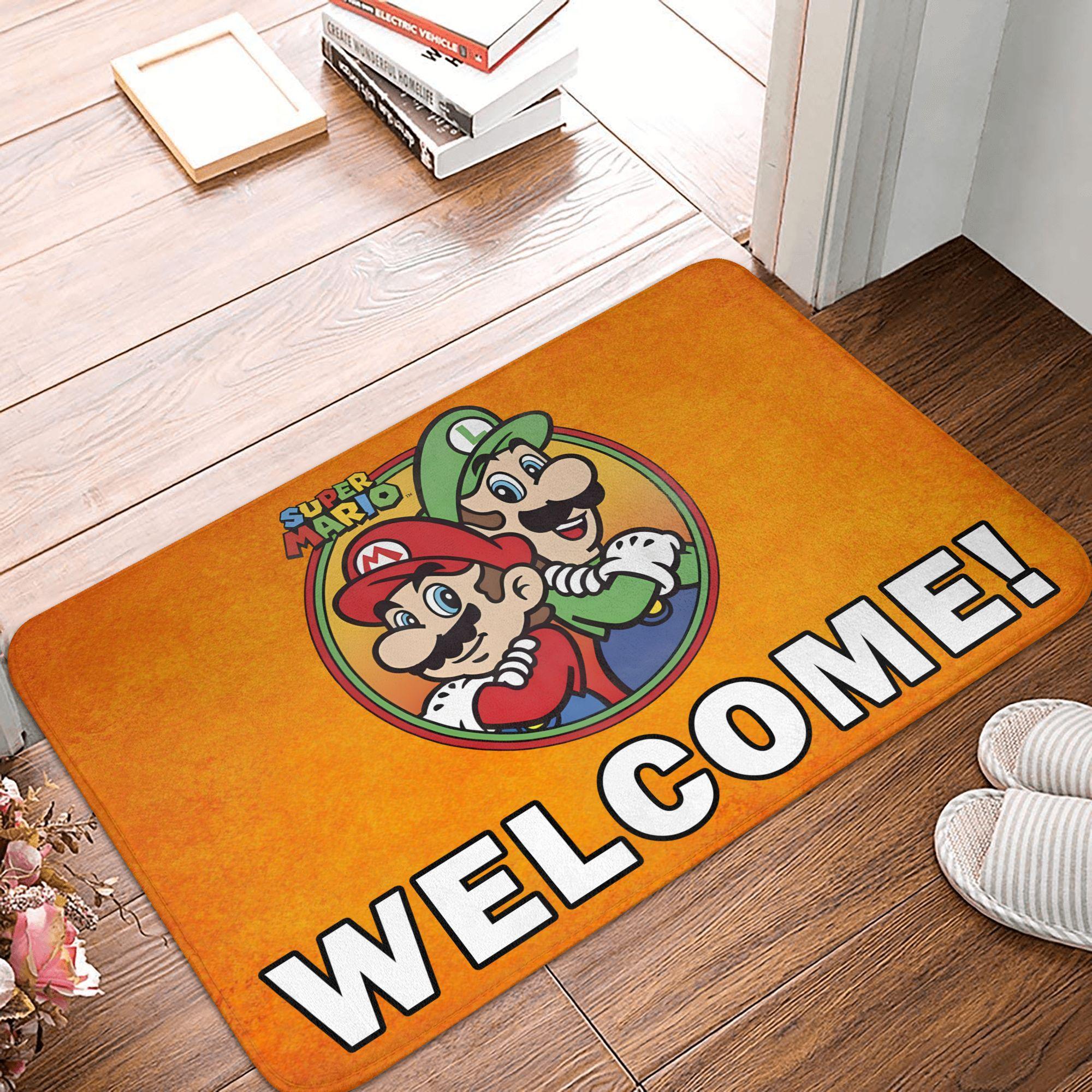 Cartoon Super Mushroom Marios Door Floor Kitchen Bath Mats Anti-Slip Indoor Doormat Living Room Entrance Rug Carpet Footpad 40x60cm
Cartoon Super Mushroom Marios Door Floor Kitchen Bath Mats Anti-Slip Indoor Doormat Living Room Entrance Rug Carpet Footpad 40x60cm