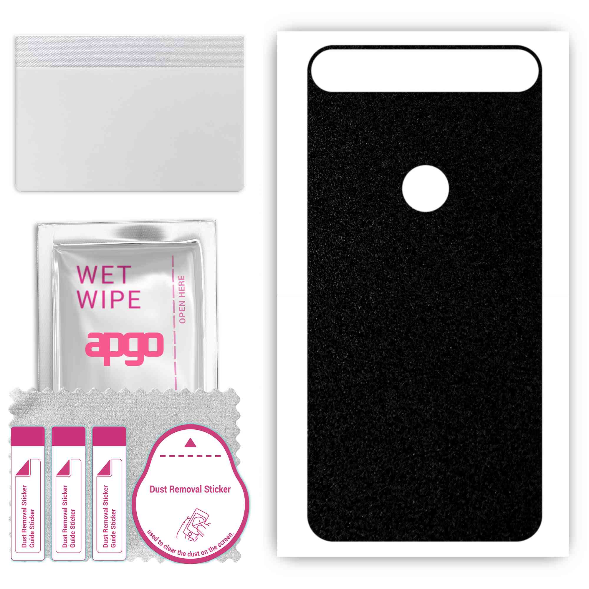 apgo Protective Skin Sticker for the back compatible with Huawei Nexus 6P, Wrap Film, Foil, Vinyl - Pattern Matte Black
apgo Protective Skin Sticker for the back compatible with Huawei Nexus 6P, Wrap Film, Foil, Vinyl - Pattern Matte Black