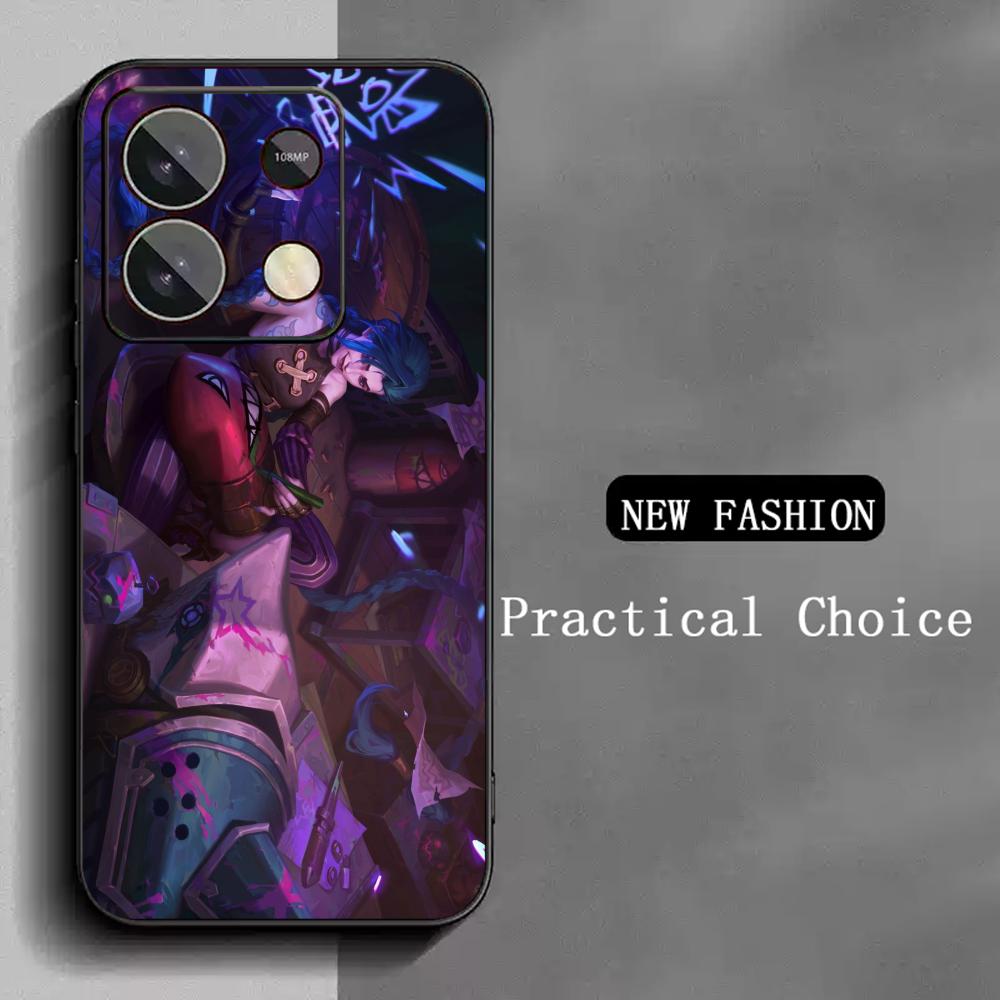 Fashion cool Arcane JinX pattern Phone Case For Redmi Note 14 13 12 11 Pro Plus S 5G 14C A3 Soft Black Phone Cover Redmi Note 13
Fashion cool Arcane JinX pattern Phone Case For Redmi Note 14 13 12 11 Pro Plus S 5G 14C A3 Soft Black Phone Cover Redmi Note 13