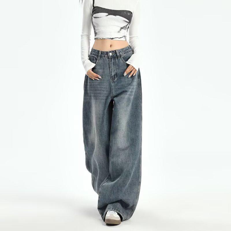 American Retro High-Waisted Wide-Leg Pants - Women s 2025 Autumn Collection, Casual Spicy Girl Style, Floor-Length, Loose Fit 4XL: 155-165CM (165-175 jin)
American Retro High-Waisted Wide-Leg Pants - Women s 2025 Autumn Collection, Casual Spicy Girl Style, Floor-Length, Loose Fit 4XL: 155-165CM (165-175 jin)