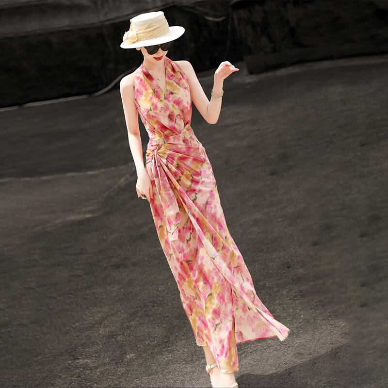 2026 Summer Halter Tie-Neck Oil Print Resort Dress L
2026 Summer Halter Tie-Neck Oil Print Resort Dress L