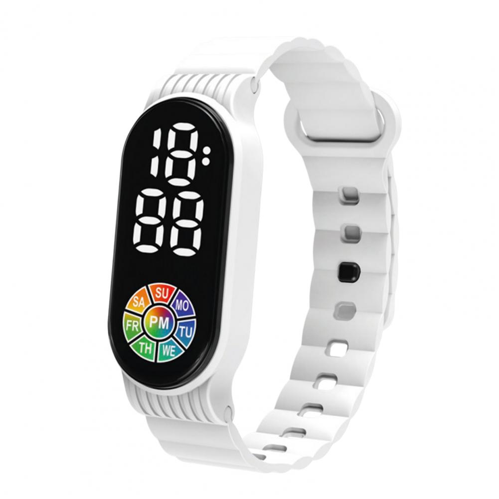 Наручные часы с сенсорным управлением и цифровым дисплеем, водонепроницаемые многофункциональные детские электронные часы белый
Наручные часы с сенсорным управлением и цифровым дисплеем, водонепроницаемые многофункциональные детские электронные часы белый