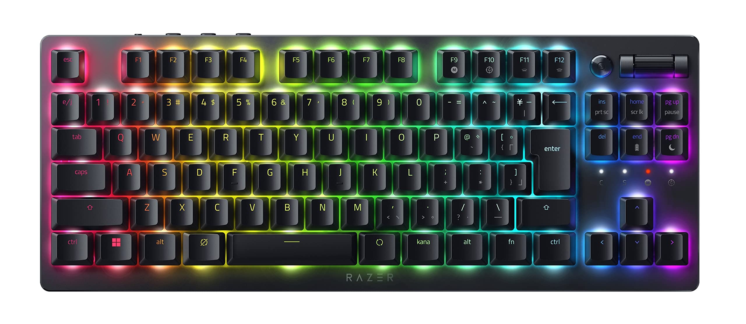 Razer DeathStalker V2 Pro Tenkeyless JP Linear Optical Switch Tenkeyless Gaming Keyboard Thin Optical Switch Wireless Bluetooth Wired Chroma Japanese
Razer DeathStalker V2 Pro Tenkeyless JP Linear Optical Switch Tenkeyless Gaming Keyboard Thin Optical Switch Wireless Bluetooth Wired Chroma Japanese