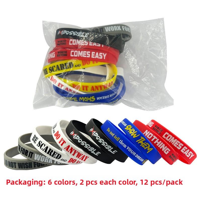 Inspirational Silicone Wristbands for Teens, Motivational Quotes Bracelet 12 Pieces Per Set
Inspirational Silicone Wristbands for Teens, Motivational Quotes Bracelet 12 Pieces Per Set