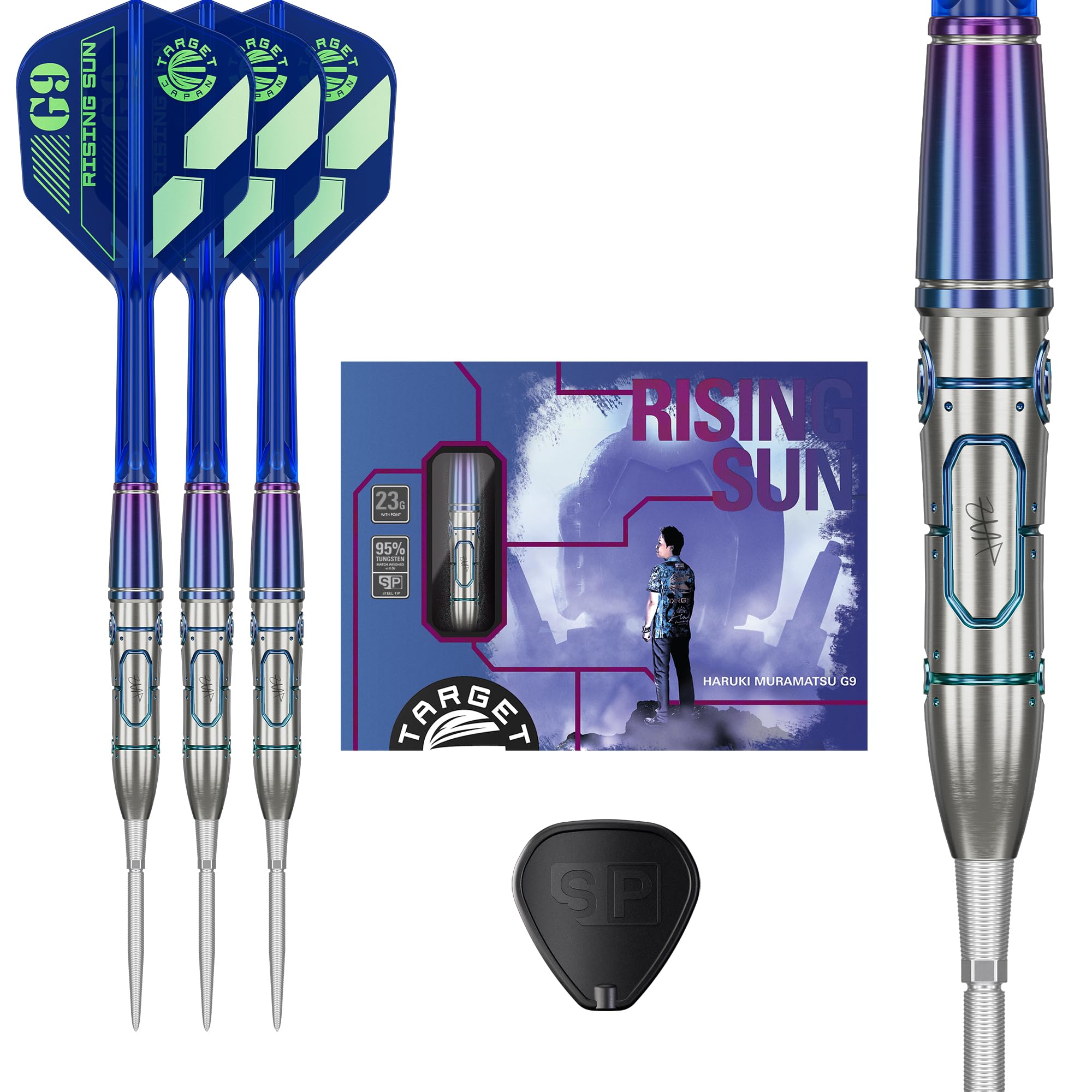 Target Japan Rising Sun G9 No Groove Haruki Muramatsu Tungsten Steel Tip Darts Set 23g Shape Flights and Shafts SWISS SILVER NANO POINT 30mm Sun No
Target Japan Rising Sun G9 No Groove Haruki Muramatsu Tungsten Steel Tip Darts Set 23g Shape Flights and Shafts SWISS SILVER NANO POINT 30mm Sun No