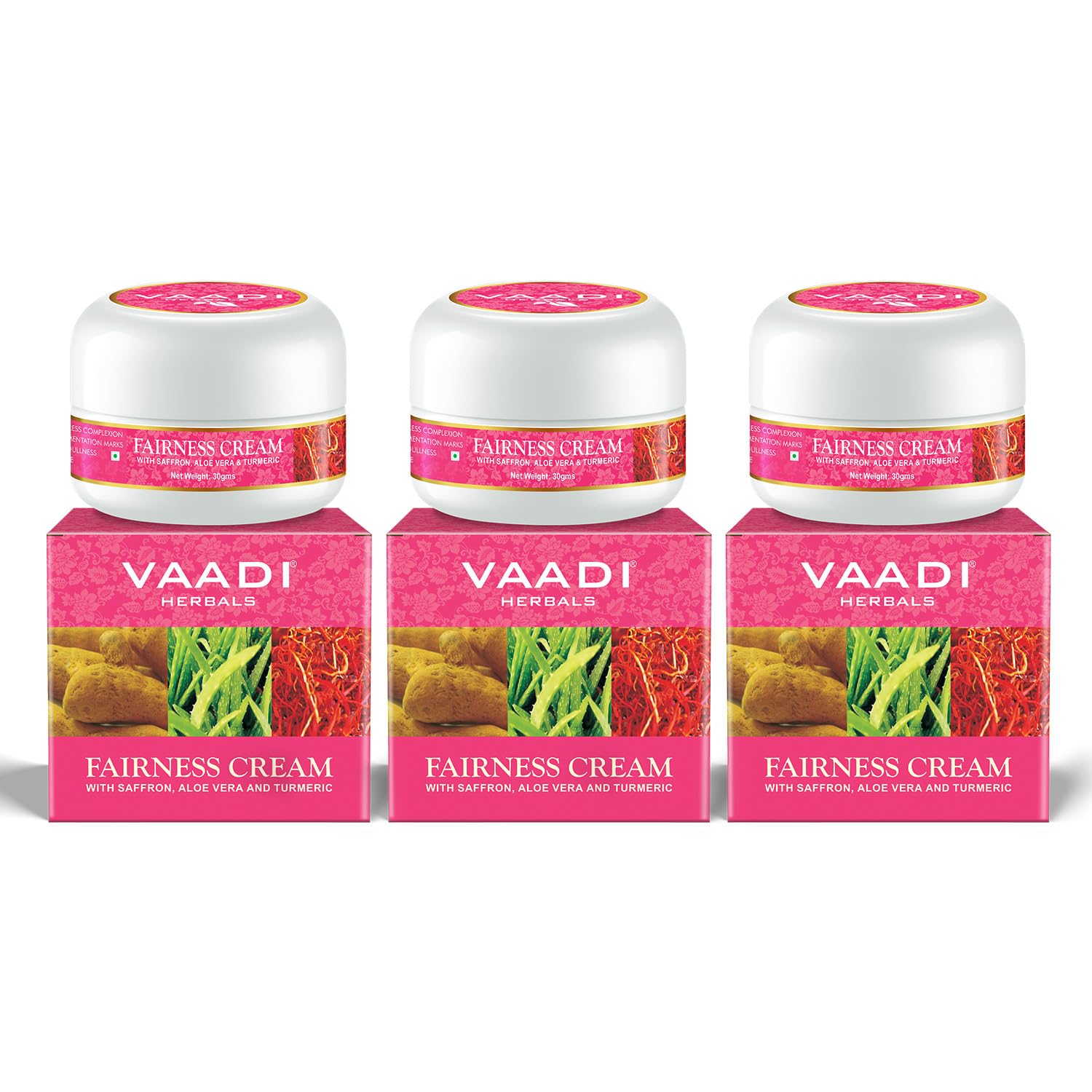 Vaadi Herbals Набор кремов для лица с шафраном, алоэ вера и куркумой Осветляющий, увлажняющий уход за тоном кожи для мягкости, гладкости и сияния 30 г X Упаковка из 3 шт.
Vaadi Herbals Набор кремов для лица с шафраном, алоэ вера и куркумой Осветляющий, увлажняющий уход за тоном кожи для мягкости, гладкости и сияния 30 г X Упаковка из 3 шт.