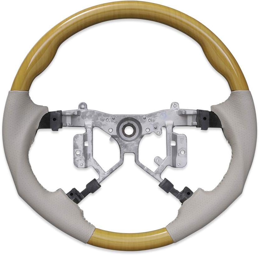 RAMBO Steering Estima 50 Series Gun Grip Yellow Wood Grain Ivory Genuine Replacement Punching Leather For Car Models 1-3
RAMBO Steering Estima 50 Series Gun Grip Yellow Wood Grain Ivory Genuine Replacement Punching Leather For Car Models 1-3