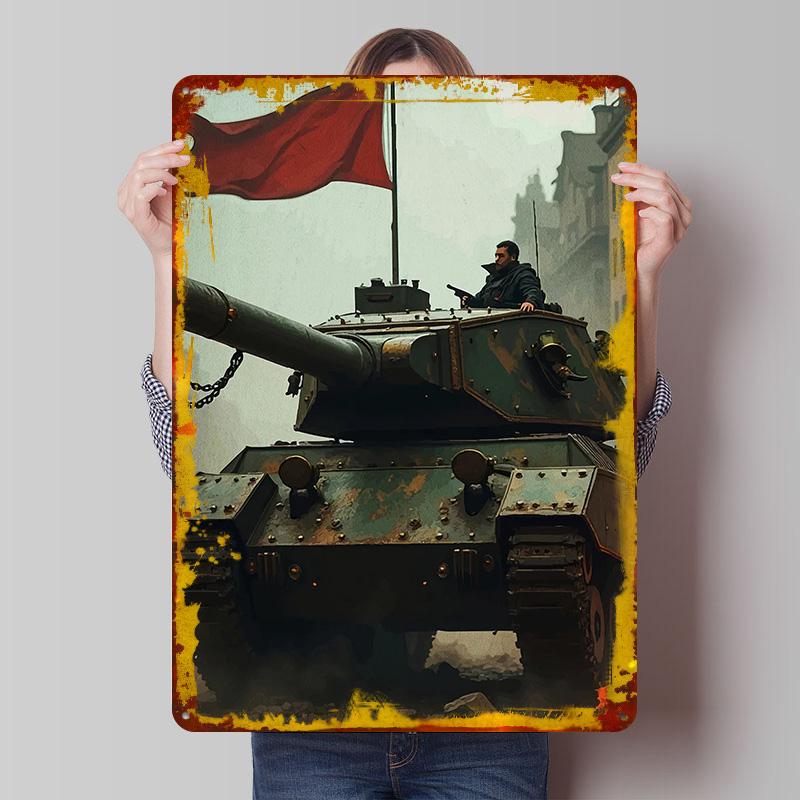 Tank Red Flag City Tinplate Poster Customized Wall Art Vintage Retro Metal Signs for Apartment Decoration Room Home Decor Items 7.9x11.8In(20x30cm)
Tank Red Flag City Tinplate Poster Customized Wall Art Vintage Retro Metal Signs for Apartment Decoration Room Home Decor Items 7.9x11.8In(20x30cm)