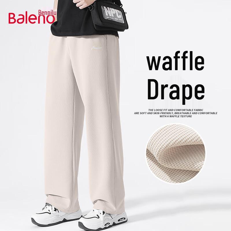 Baleno Men s Waffle Knit Wide-Leg Straight Casual Pants L
Baleno Men s Waffle Knit Wide-Leg Straight Casual Pants L