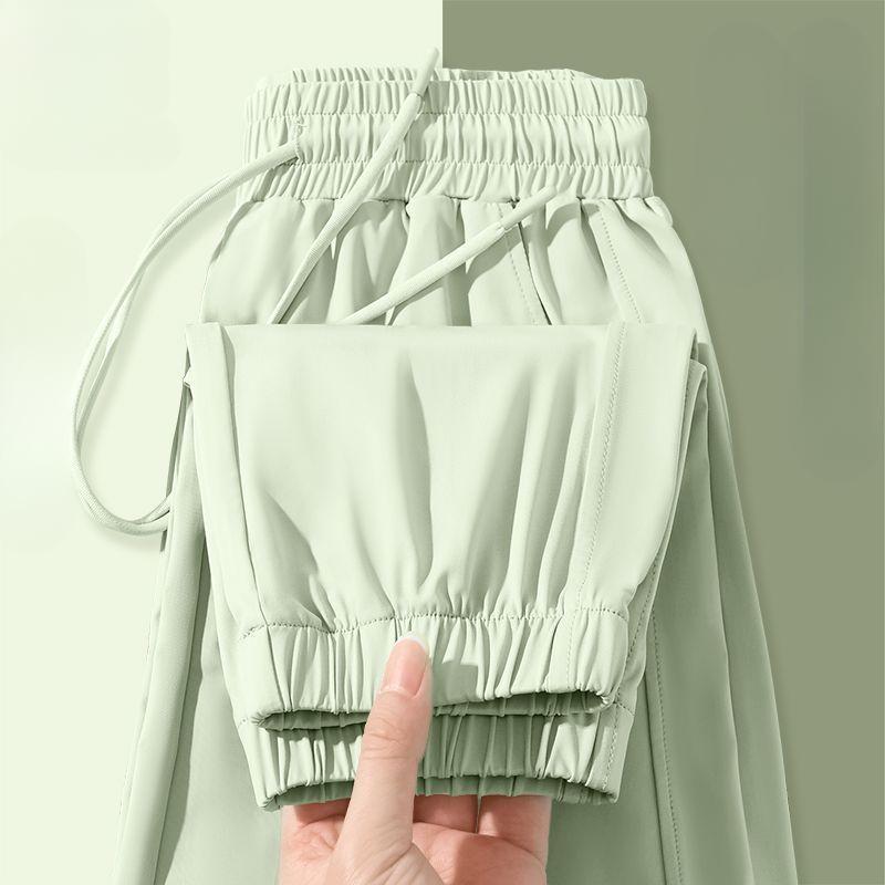 Женские быстросохнущие шёлковые тренировочные брюки, летние тонкие лёгкие дышащие брюки для занятий йогой на открытом воздухе XXL зелёный
Женские быстросохнущие шёлковые тренировочные брюки, летние тонкие лёгкие дышащие брюки для занятий йогой на открытом воздухе XXL зелёный