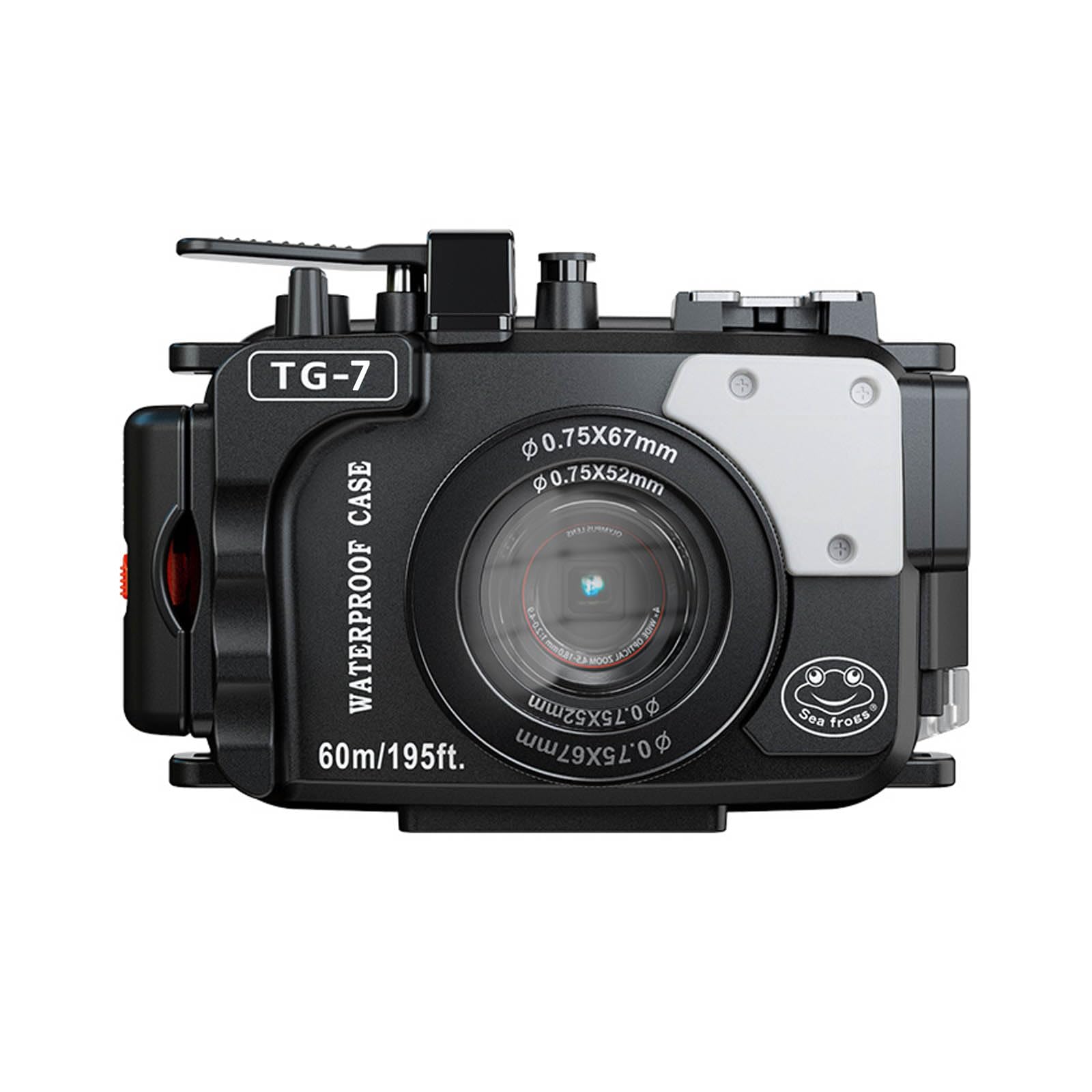 Sea Frog Waterproof Housing Case Underwater Diving for OM System Camera Red 195ft/60M TG-7 (Housing + Filter) (HZB-TG7-BLACK)
Sea Frog Waterproof Housing Case Underwater Diving for OM System Camera Red 195ft/60M TG-7 (Housing + Filter) (HZB-TG7-BLACK)